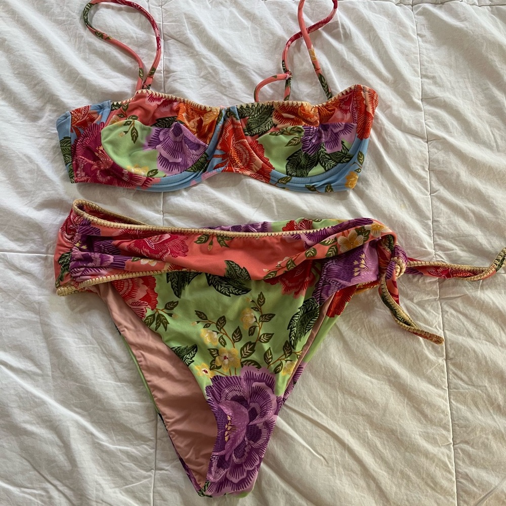 FARM Rio Flower Scarves Bikini Set - Picture 4 of 7